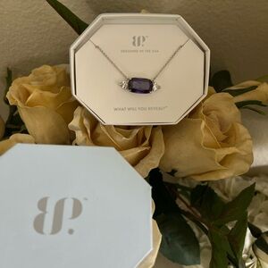 Bomb Party Purple Topaz Necklace “Magic in the air” Rhodium plating